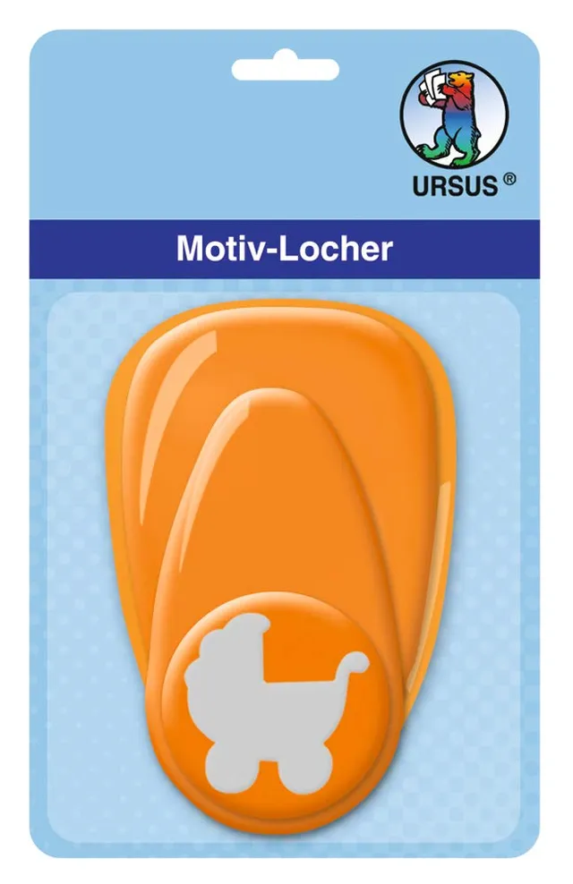 ursus-motivlocher-mit-hebel-mittel-kinderwagen-orange-25-4-mm image 1