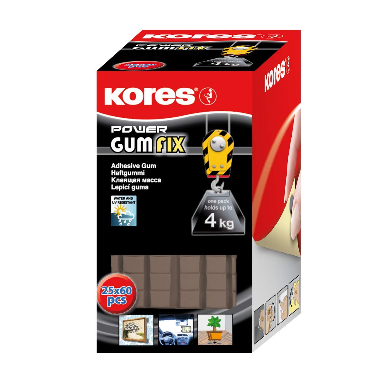kores-power-gumfix-tack-klebepads-60-pads-35-g-extra-starker-halt-bis-4-kg image 2