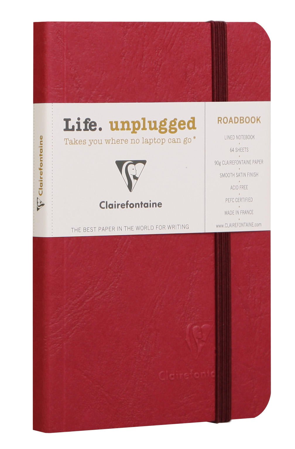 clairefontaine-793162c-notizheft-roadbook-a5-liniert-64-blatt-rot image 8