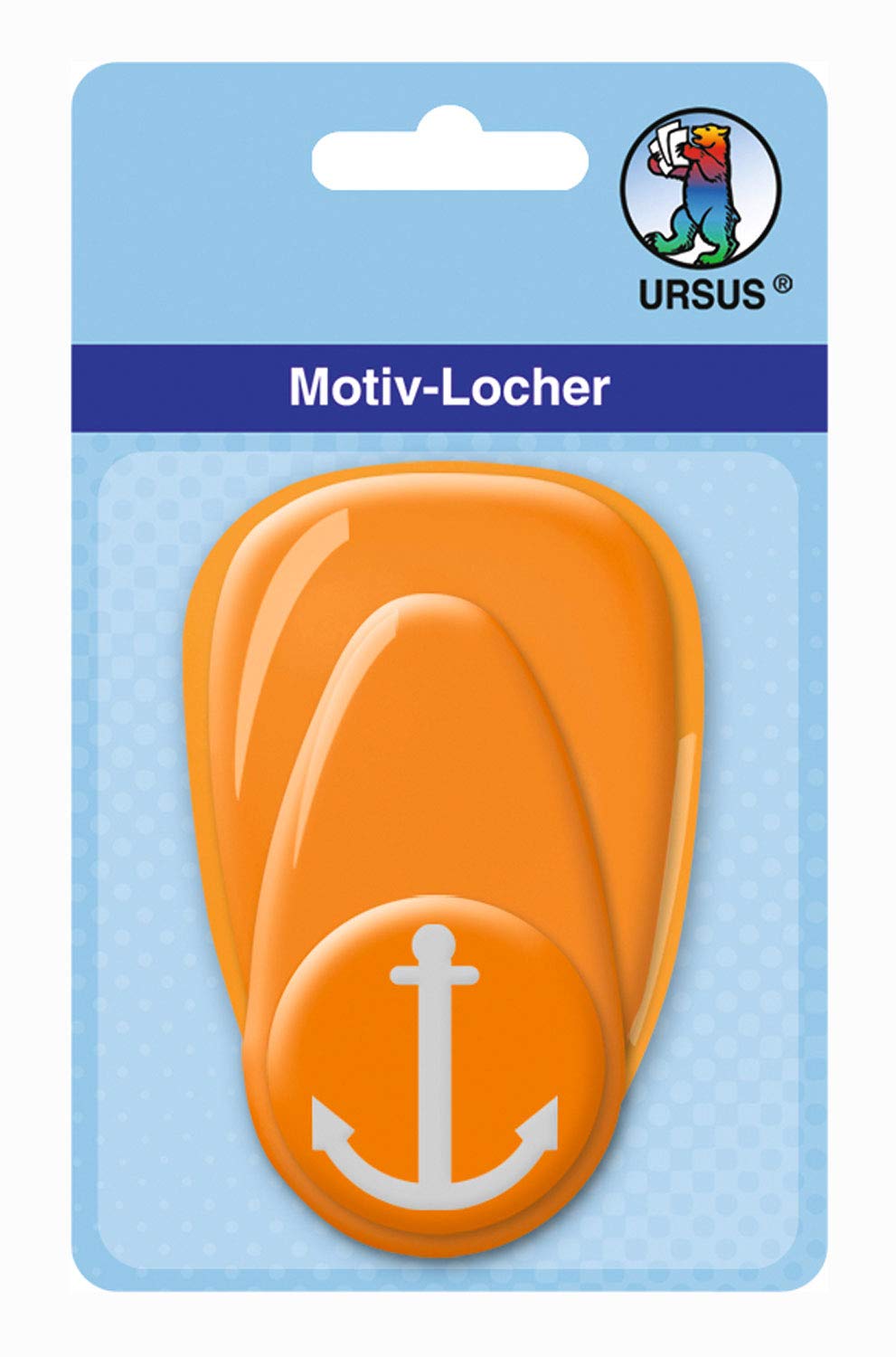 ursus-19480013-motivlocher-mit-hebel-mittel-anker-orange-25-4-mm image 1