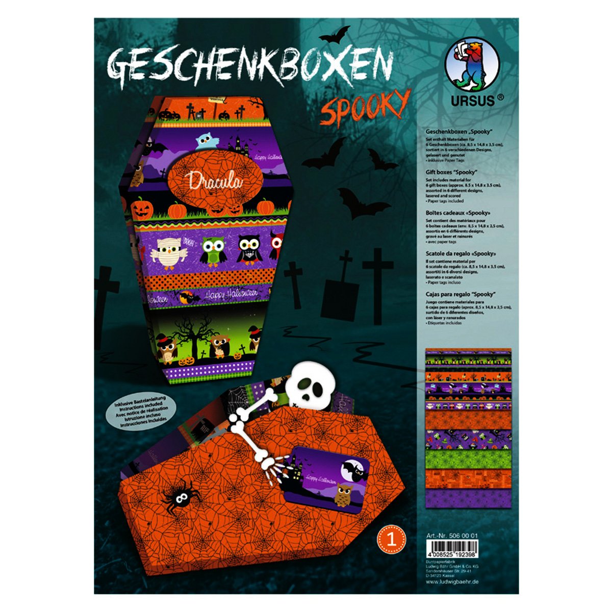 ursus-5060001-geschenkbox-spooky-6-boxen-fotokarton-300-g-mit-tags image 1