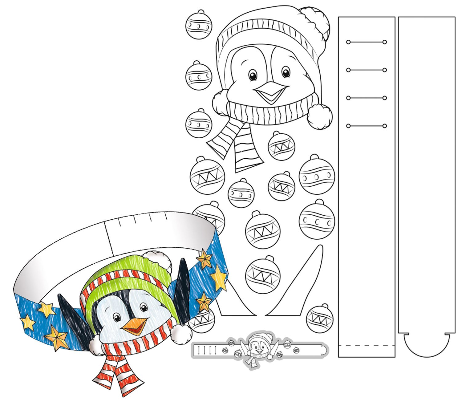 ursus-17110001-blanco-kinderkronen-weihnachten-wei-24-8-x-33-cm-8-st-ck-300-g-qm image 2