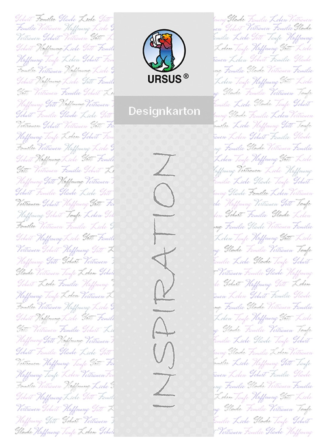 ursus-designkarton-meine-taufe-m-dchen-a4-200-g-qm-25-blatt-folienveredelt-silbe image 1