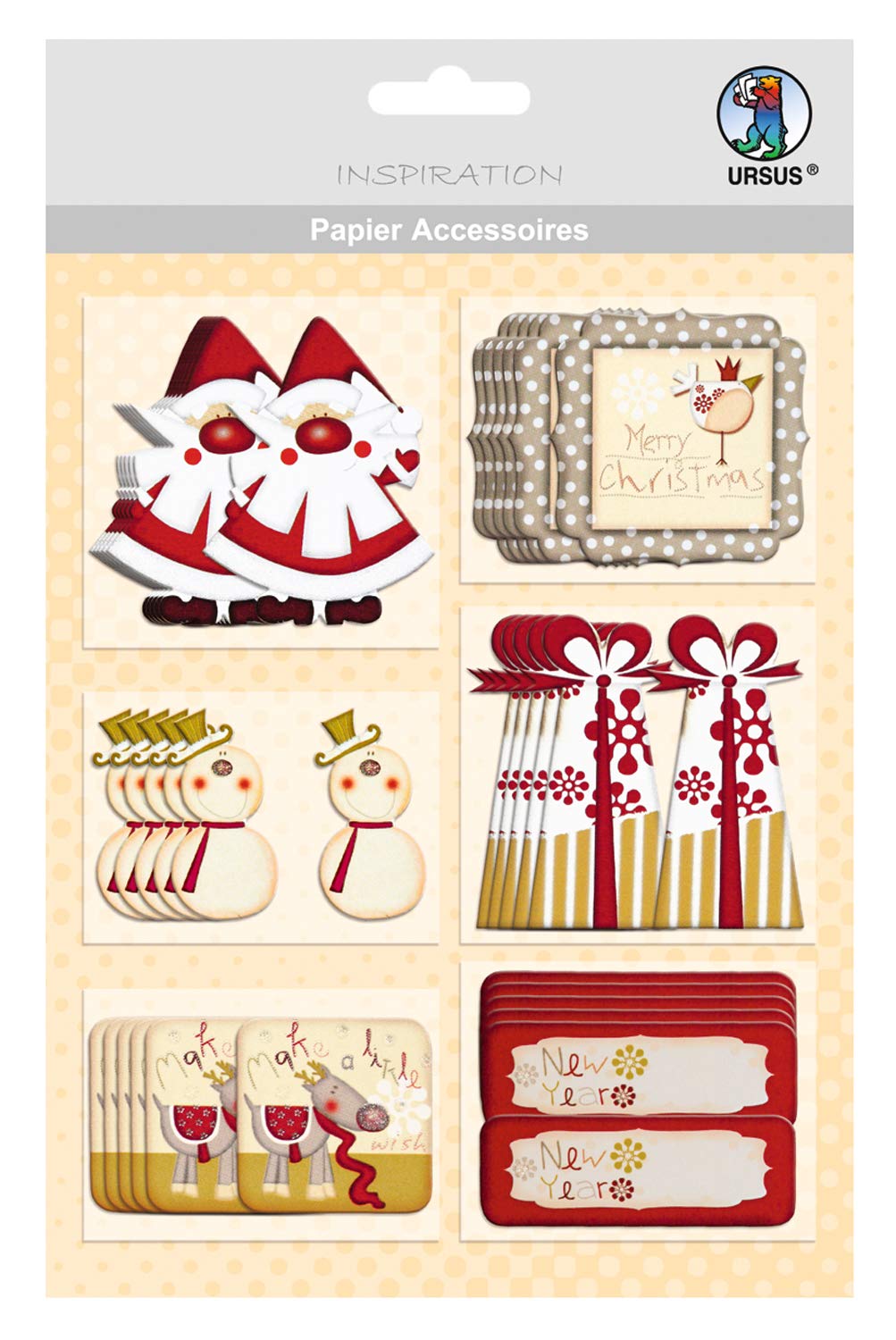 ursus-papier-accessoires-weihnachten-56500025-36-sticker-in-6-motiven image 1
