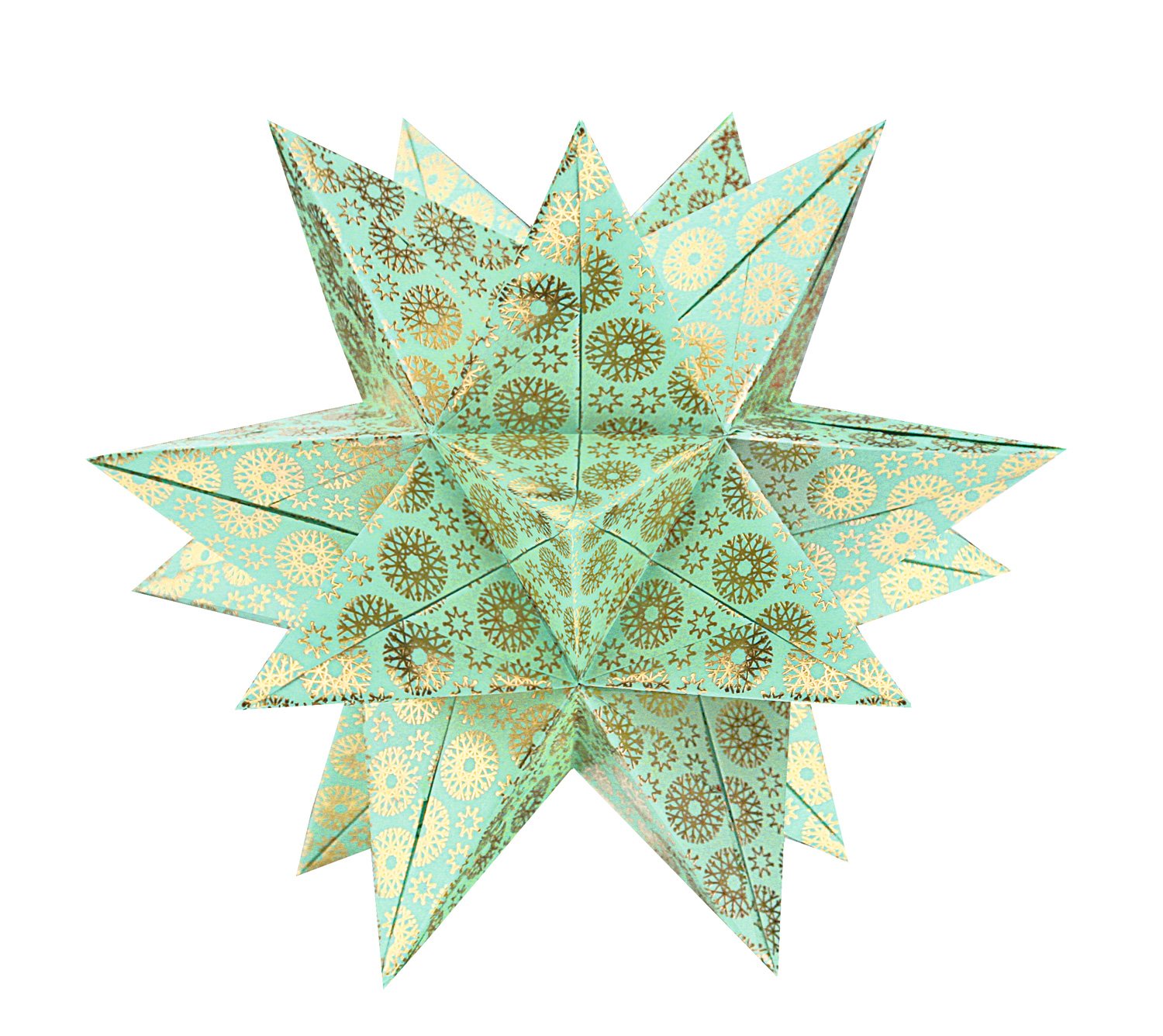 ursus-35555500f-faltbl-tter-aurelio-stern-pollux-gr-n-gold-33-blatt-15-x-15-cm image 3