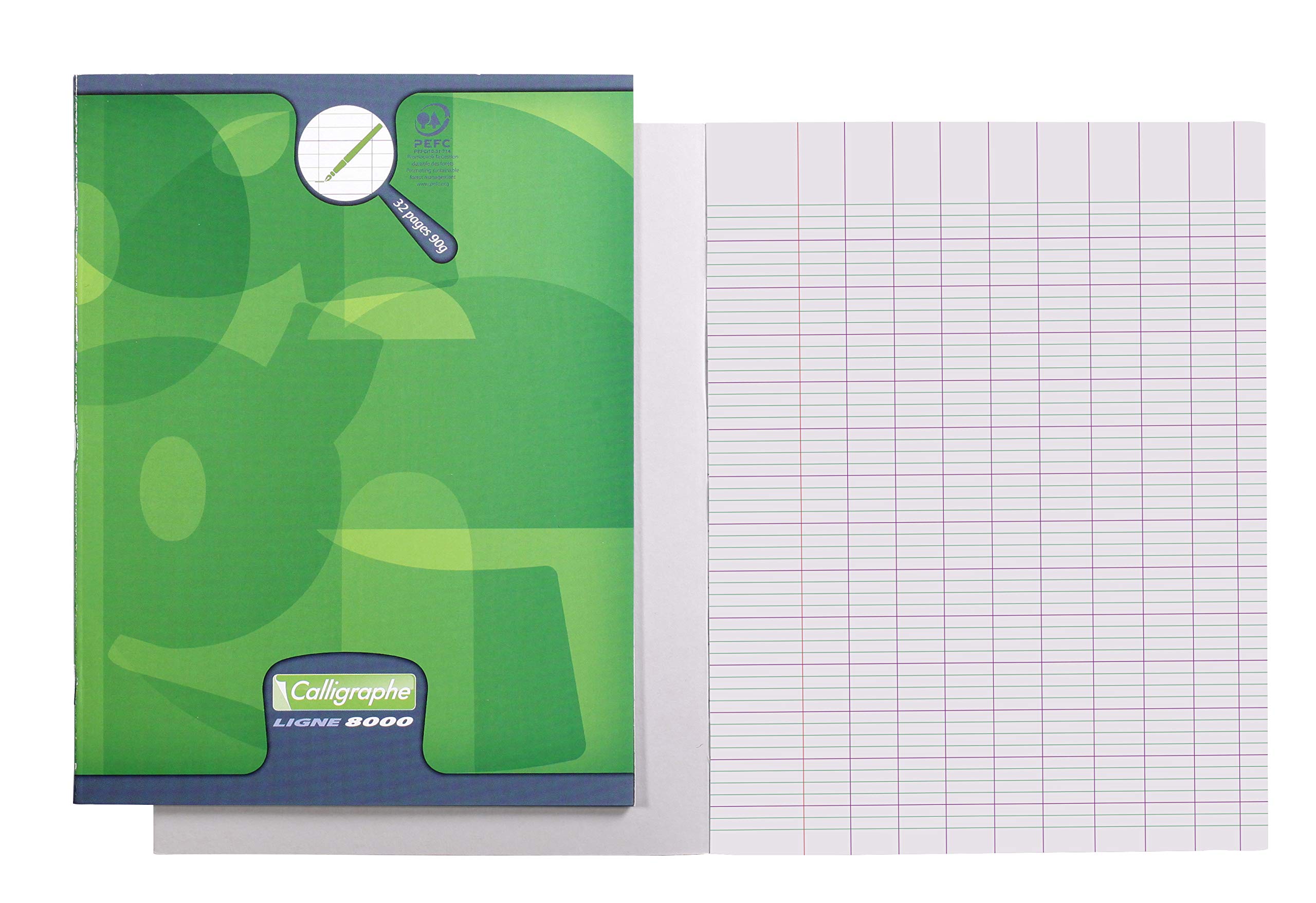clairefontaine-calligraphe-108704c-heft-17x22-cm-16-blatt-lineatur-16-16-90g-gr- image 3