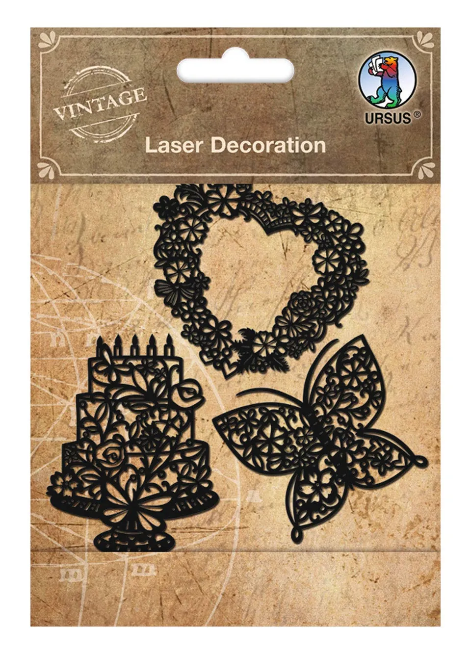 ursus-40960004-laser-decoration-hochzeit-foliensticker-schwarz-samt-10-cm-3-st-c image 1