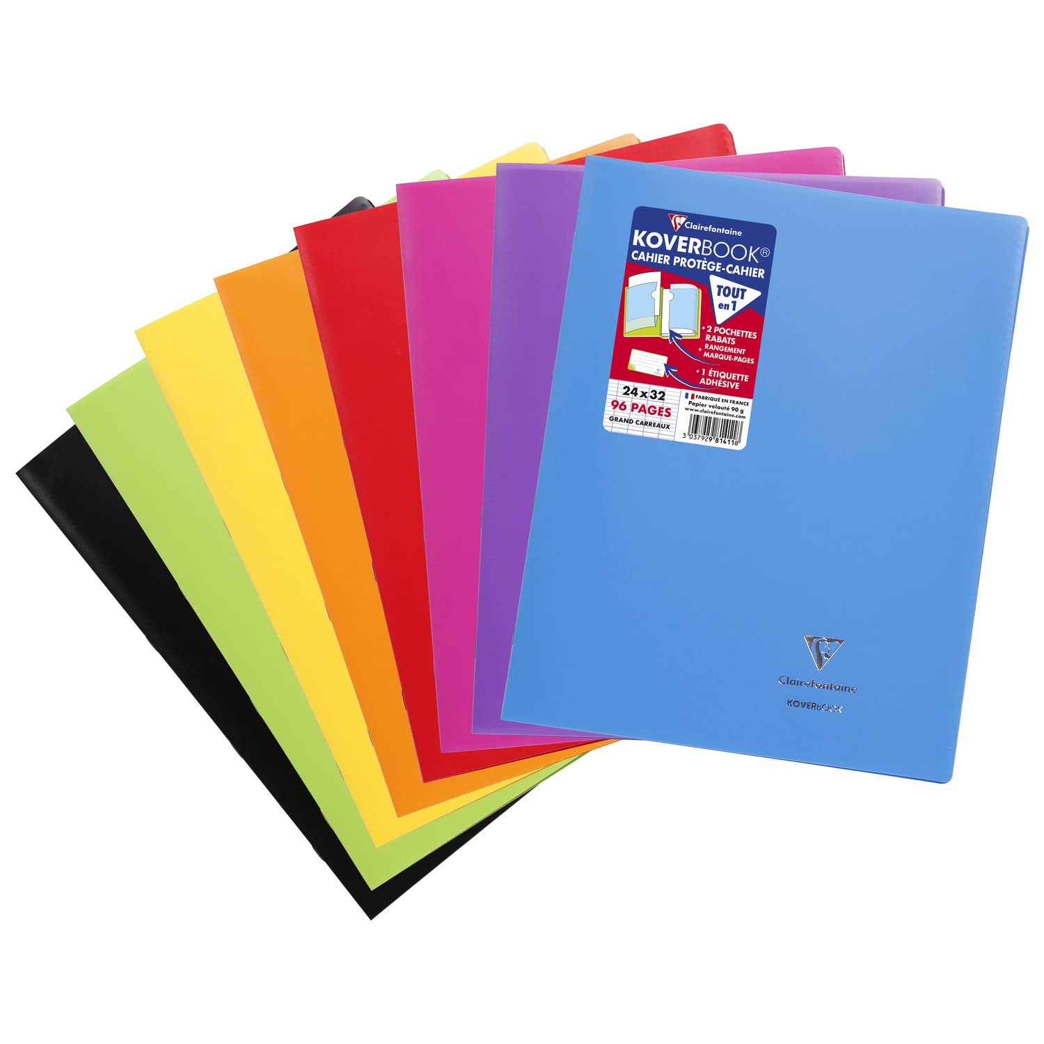 clairefontaine-koverbook-schulheft-971412c-a4-48-blatt-90g-sey-s-blau-geheftet image 6
