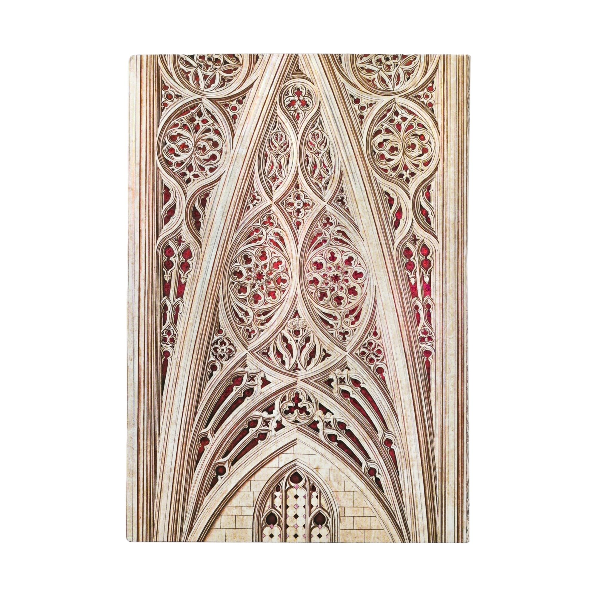 paperblanks-vault-of-the-milan-cathedral-burgundy-duomo-di-milano-midi-notizbuch image 2