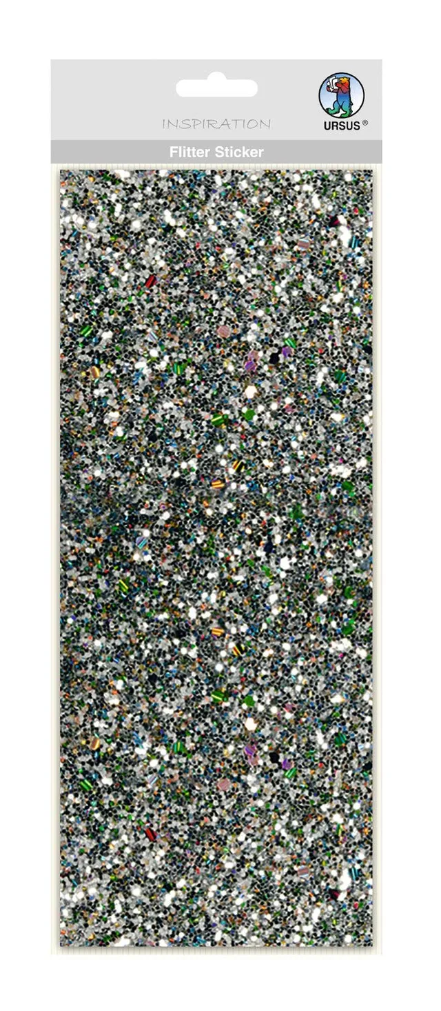 ursus-59470003-flitter-sticker-silber-gr-n-12-x-29-cm-selbstklebend image 1