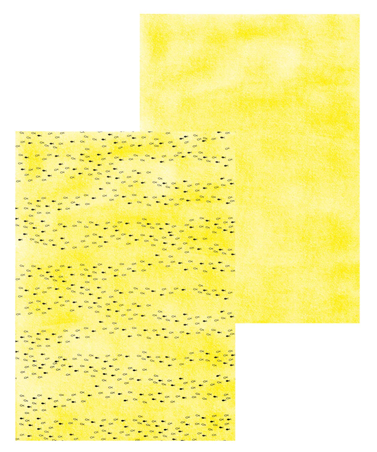 ursus-62424601f-designkarton-halleluja-a4-200g-25-blatt-citronengelb image 2