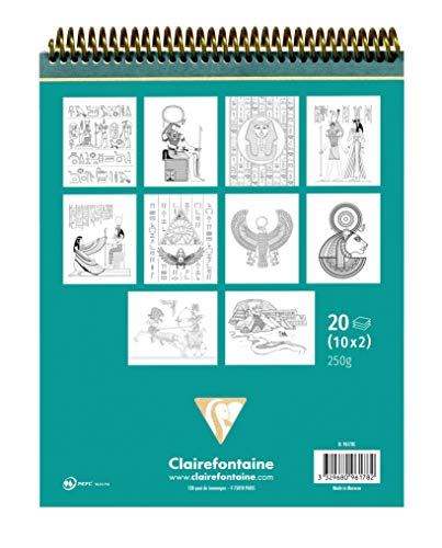 clairefontaine-96178c-ausmalblock-erwachsene-25x20cm-gypten-20-blatt-250g image 7