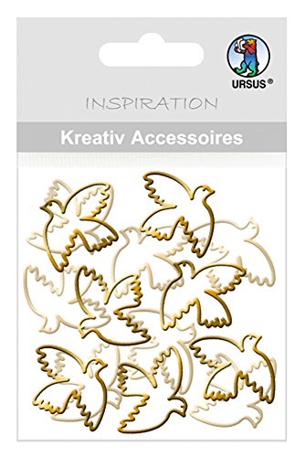 ursus-56410051-kreativ-accessoires-mini-pack-tauben-gold-selbstklebend-20-st-ck image 2