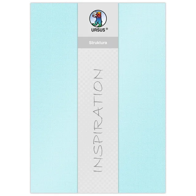 ursus-struktura-pearl-2-bastelkarton-eisblau-220-g-qm-23-x-33-cm-5-blatt image 1