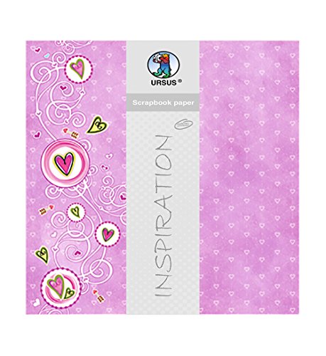 ursus-premium-glitter-scrapbook-paper-sweetheart-motiv-157-30-5-x-30-5-cm-190-g- image 3