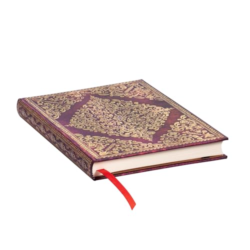paperblanks-viola-diamond-rosette-midi-notizbuch-unliniert-hardcover-mit-elastik image 6