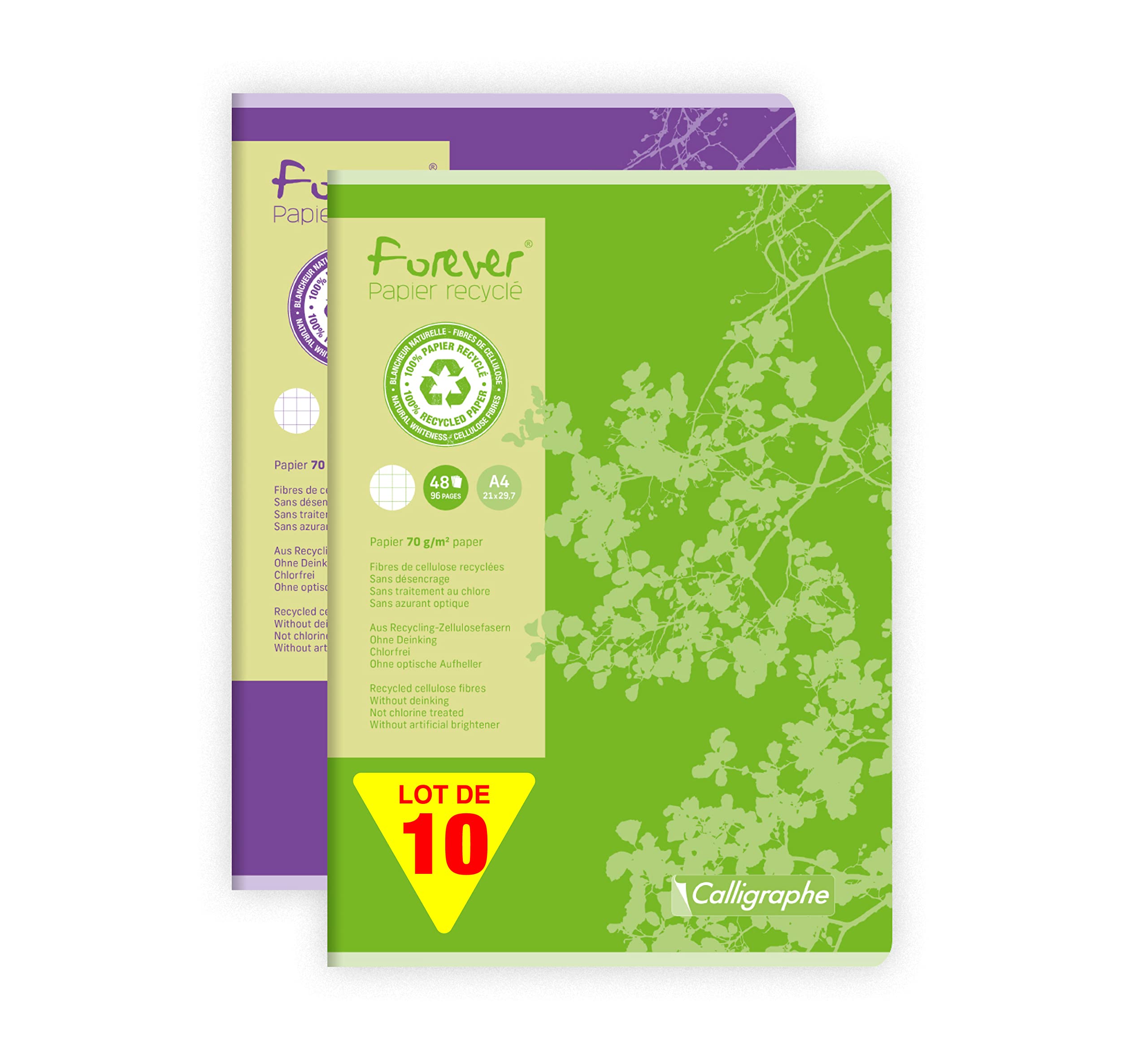 clairefontaine-calligraphe-forever-heft-17x22-cm-kariert-48-blatt-recycling image 6