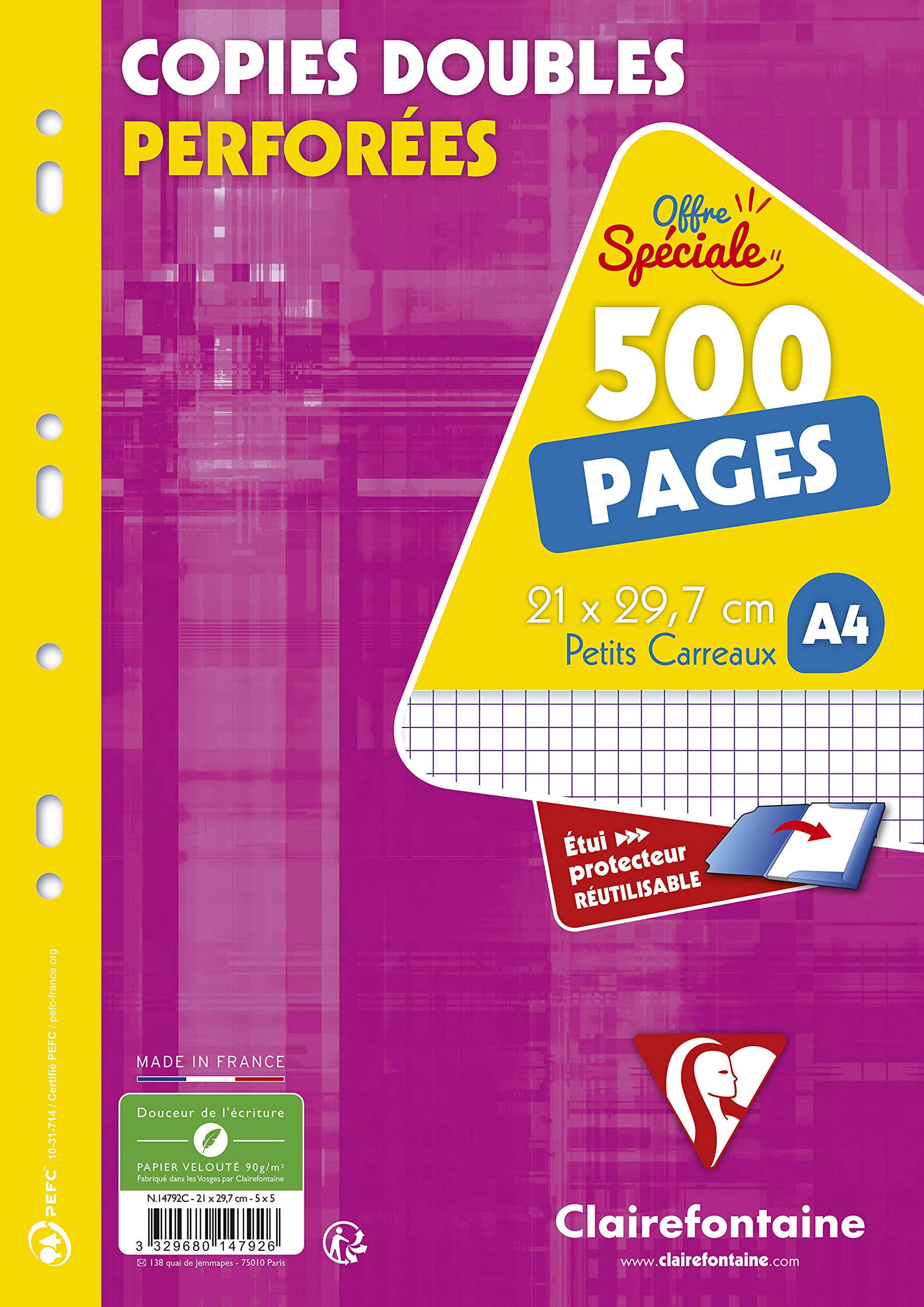 clairefontaine-4711c-kanzleib-gen-a4-sey-s-90g-9-fach-gelocht-100-blatt image 6