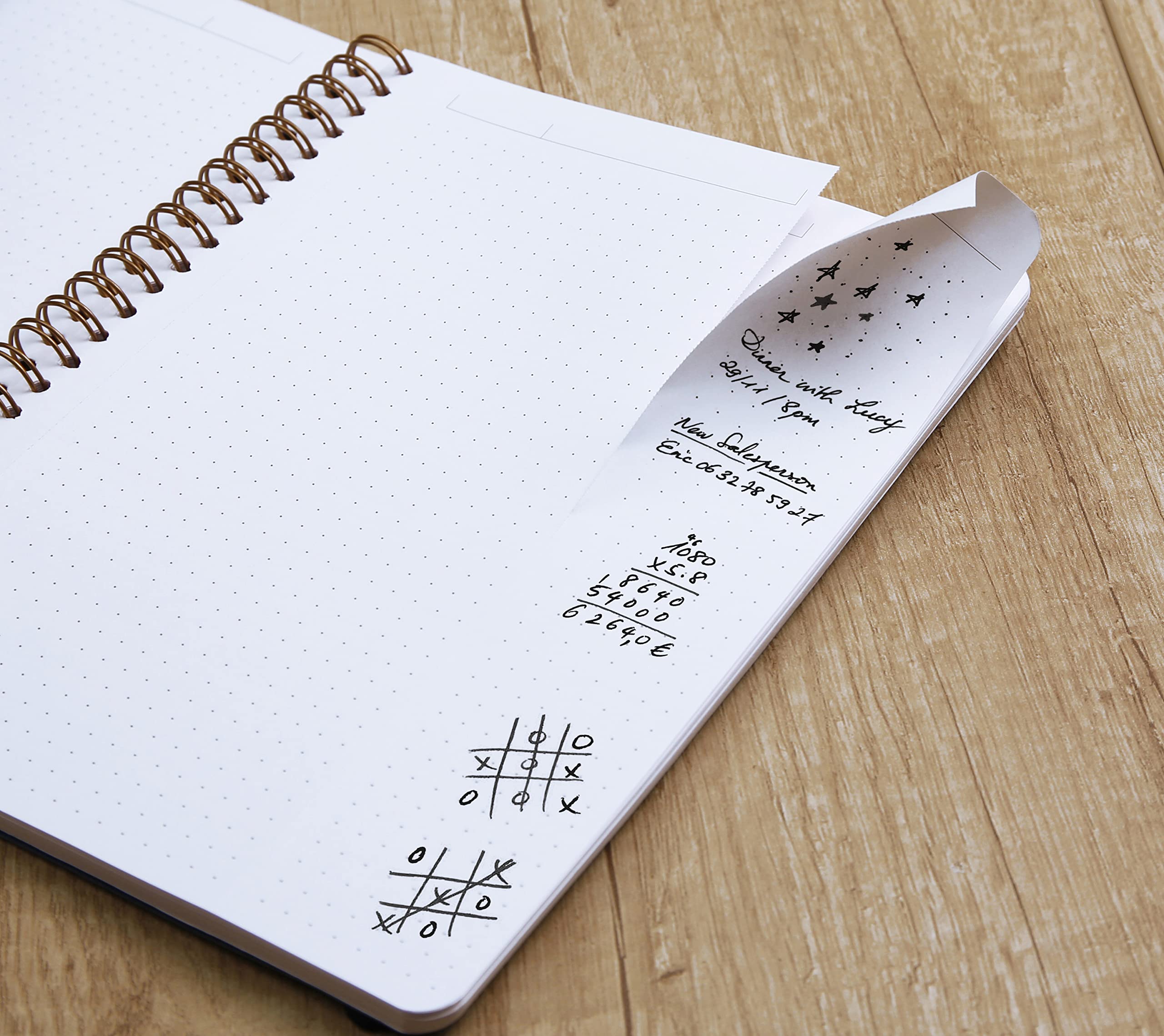 clairefontaine-age-bag-my-notes-spiralbuch-25x19-cm-dot-60-blatt-90g-tabakbraun image 2