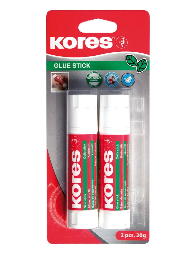 kores-klebestift-2-x-20-g-starker-bastelkleber-ungiftig image 1