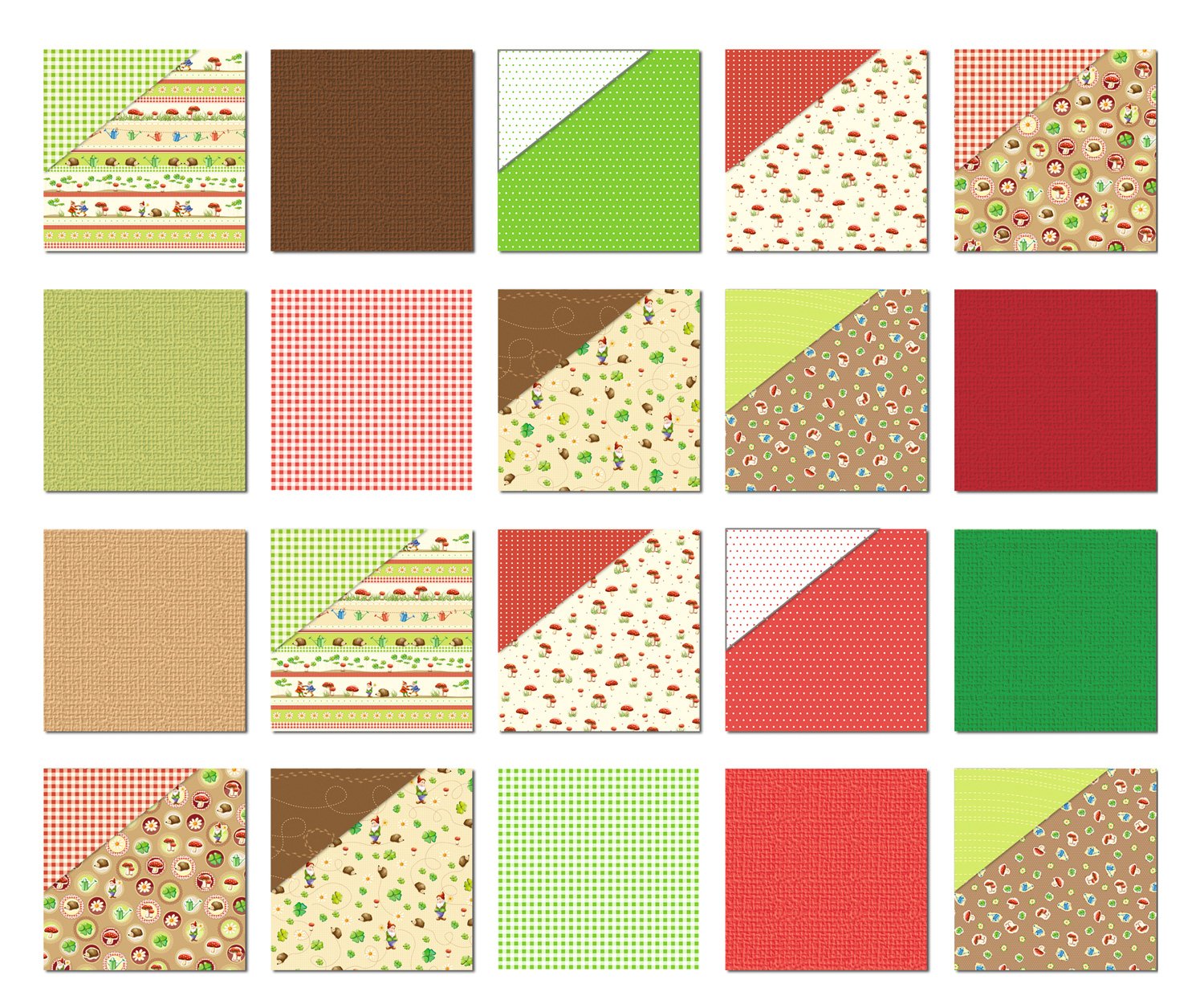 ursus-scrapbook-papierblock-gl-ckspilze-30-5-x-30-5-cm-190-g-qm-20-blatt image 3
