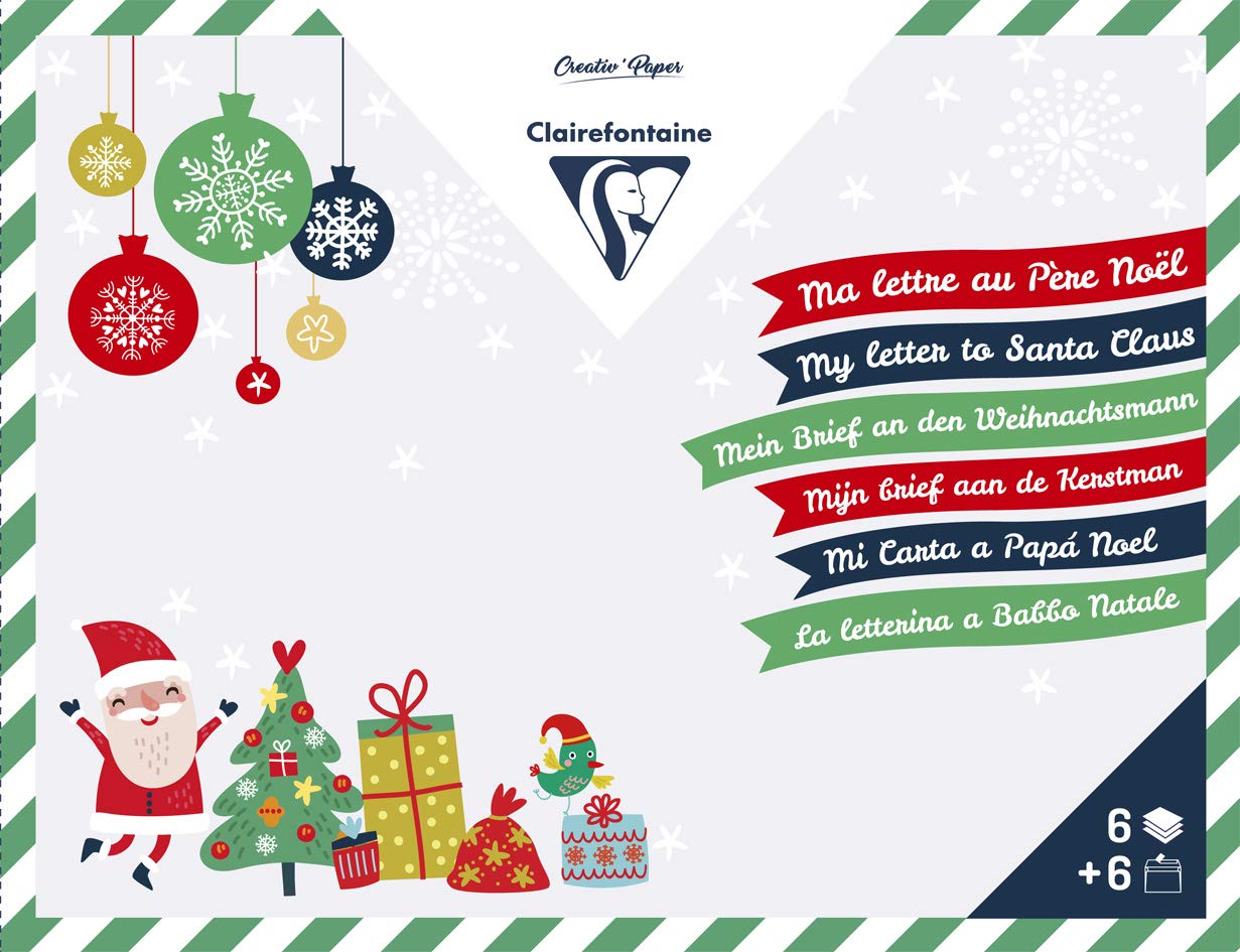 clairefontaine-20029c-korrespondenz-set-weihnachten-a5-papier-c6-umschl-ge-stick image 1