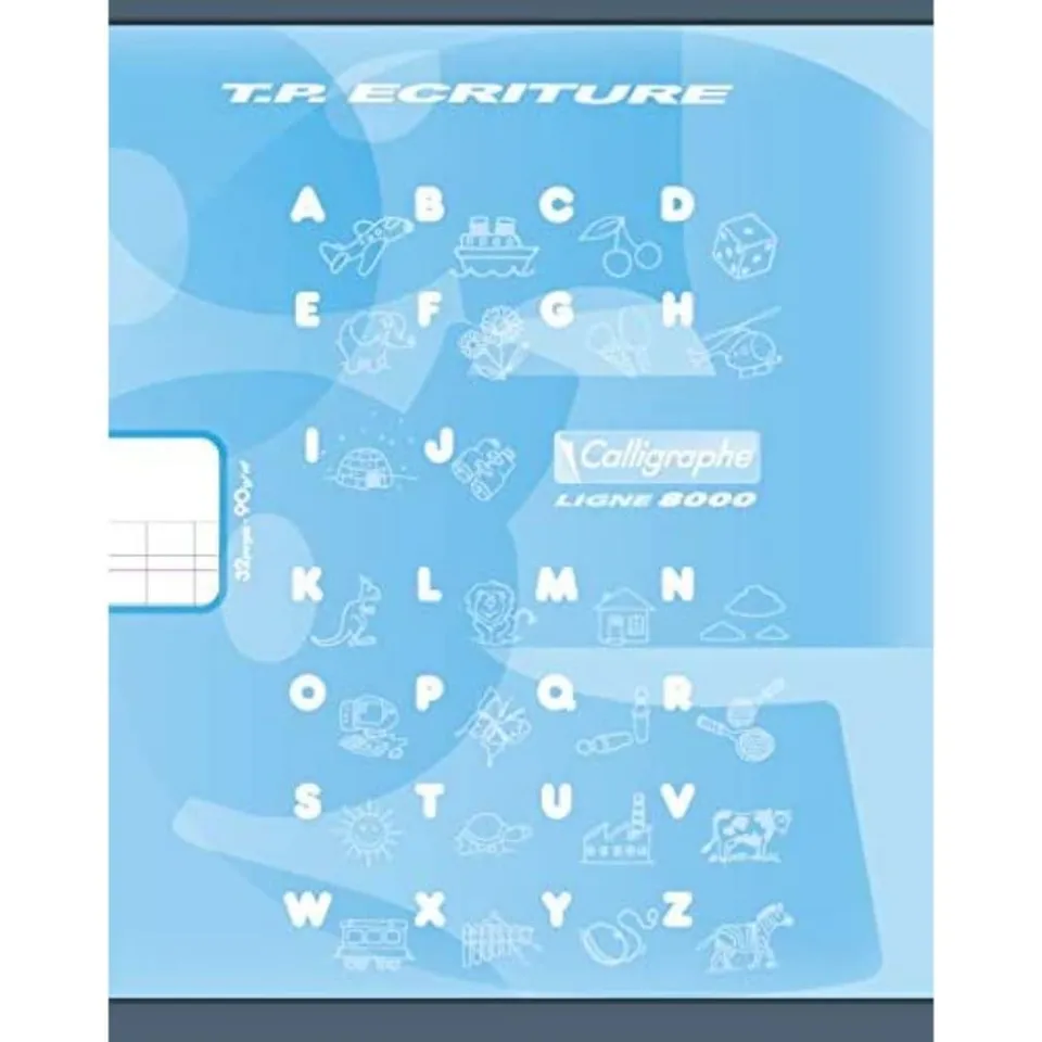 clairefontaine-calligraphe-praxisarbeitsheft-17x22-cm-16-blatt-doppellinie-3mm-b image 1