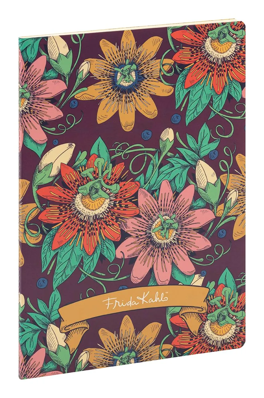 clairefontaine-frida-kahlo-heft-din-a4-48-blatt-liniert-fadenbindung-90g-elfenbe image 1