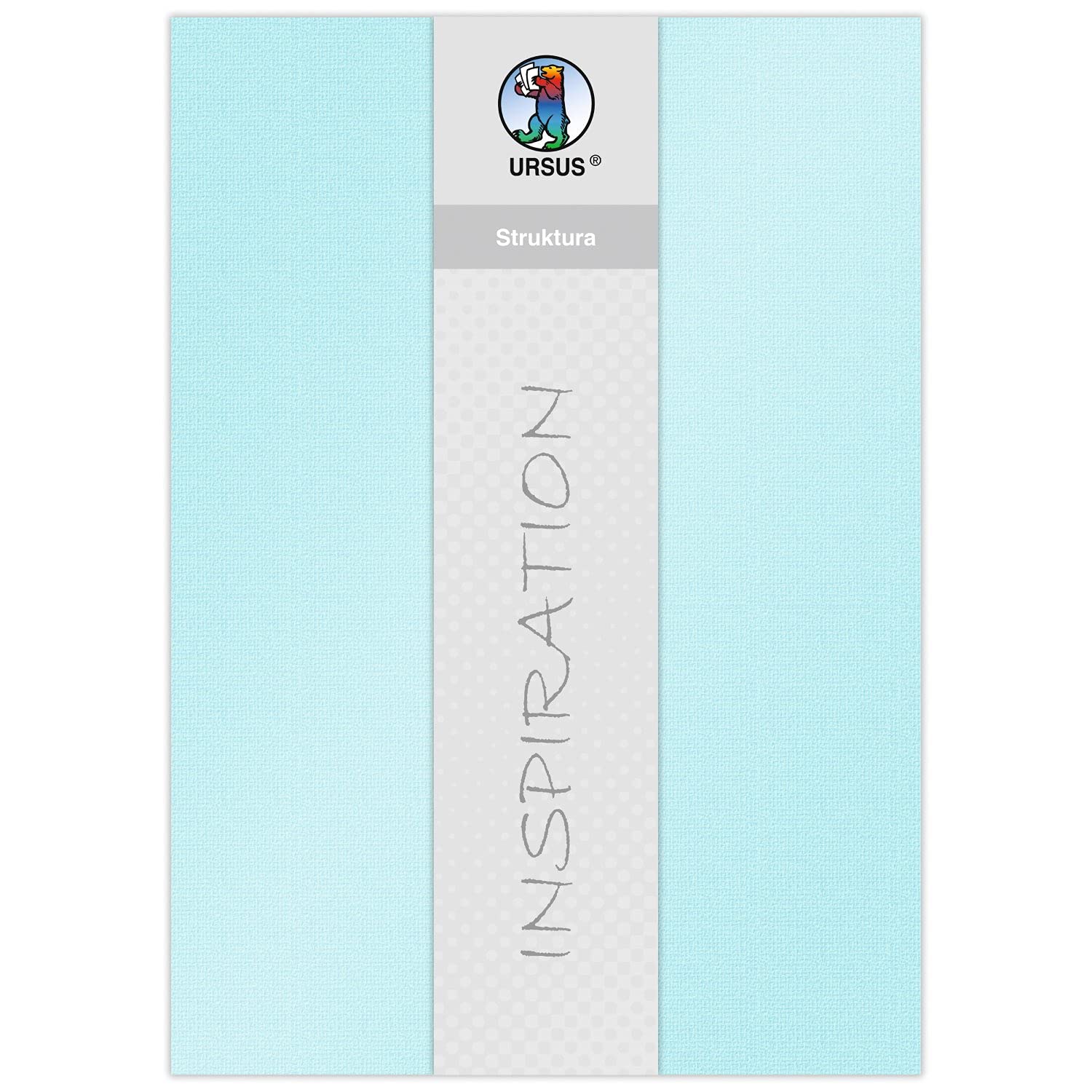 ursus-struktura-pearl-2-bastelkarton-eisblau-220-g-qm-23-x-33-cm-5-blatt image 1