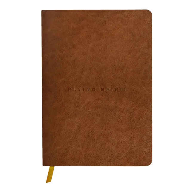 clairefontaine-106946c-heft-flying-spirit-cognac-a5-leder-cover-liniert-90-blatt image 1