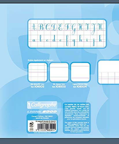 clairefontaine-calligraphe-praxisarbeitsheft-17x22-cm-16-blatt-doppellinie-3mm-b image 7