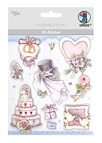 ursus-3d-sticker-hochzeit-selbstklebend-mehrlagig image 2