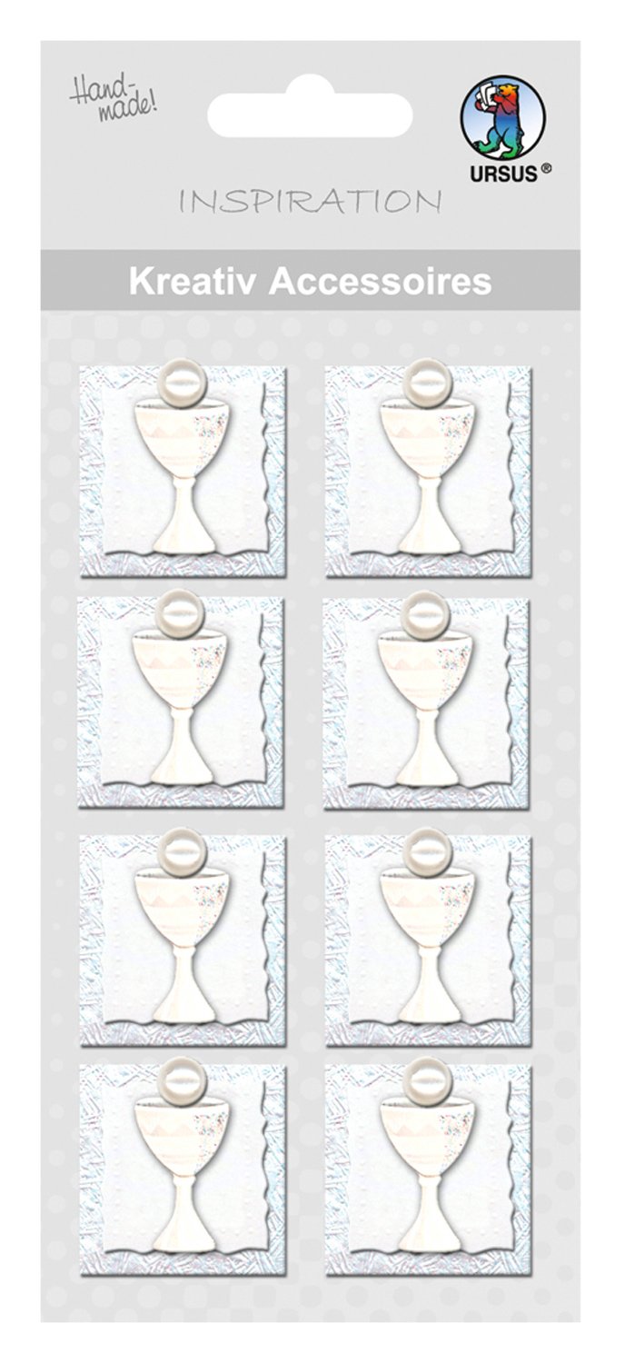ursus-kreativ-accessoires-fisch-wir-feiern-kommunion-silber-selbstklebende-deko- image 7