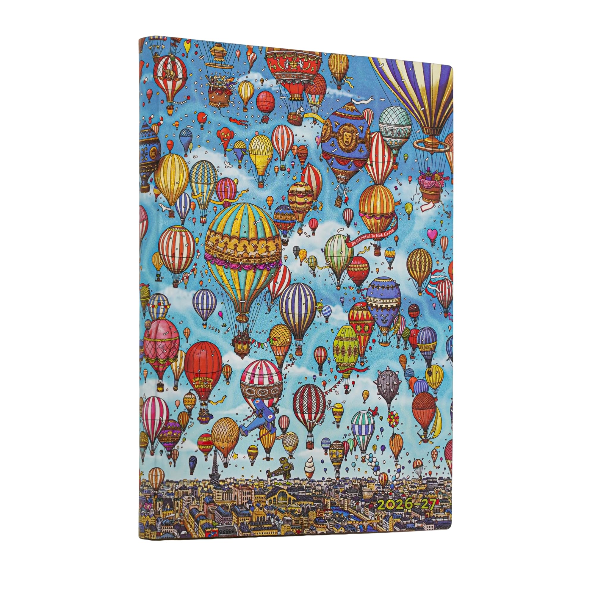 paperblanks-18-monatskalender-2027-festival-der-ballons-midi-horizontal-1-woche- image 1