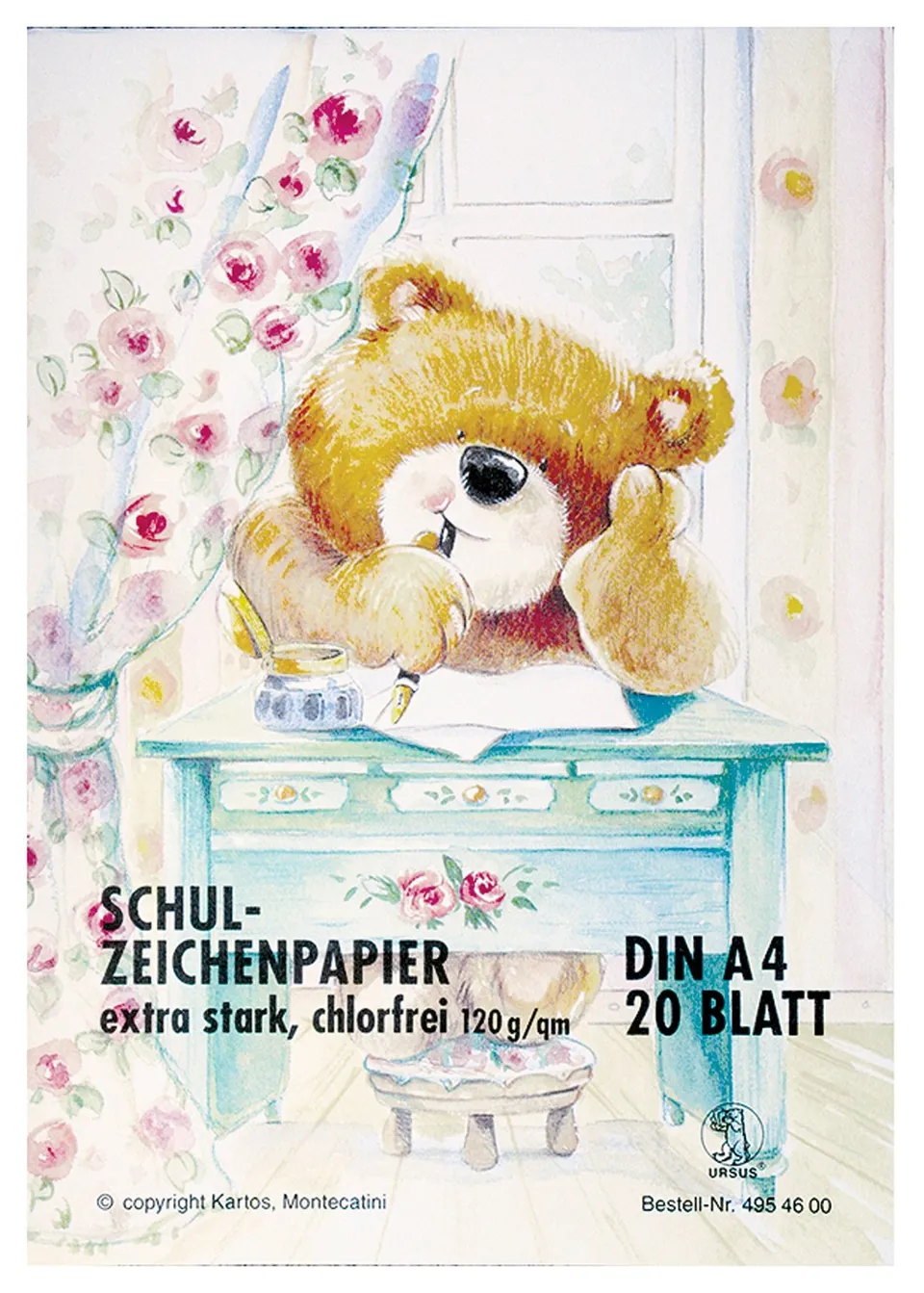 ursus-4954600-zeichenblock-din-a4-hochwei-20-blatt-120-g-m-schulzeichenpapier image 1
