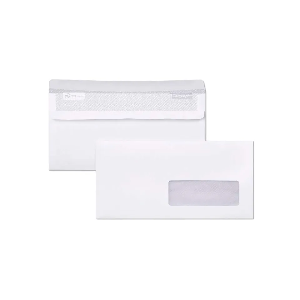 clairefontaine-594c-briefumschl-ge-11x22-cm-mit-fenster-selbstklebend-wei-80-g-5 image 1