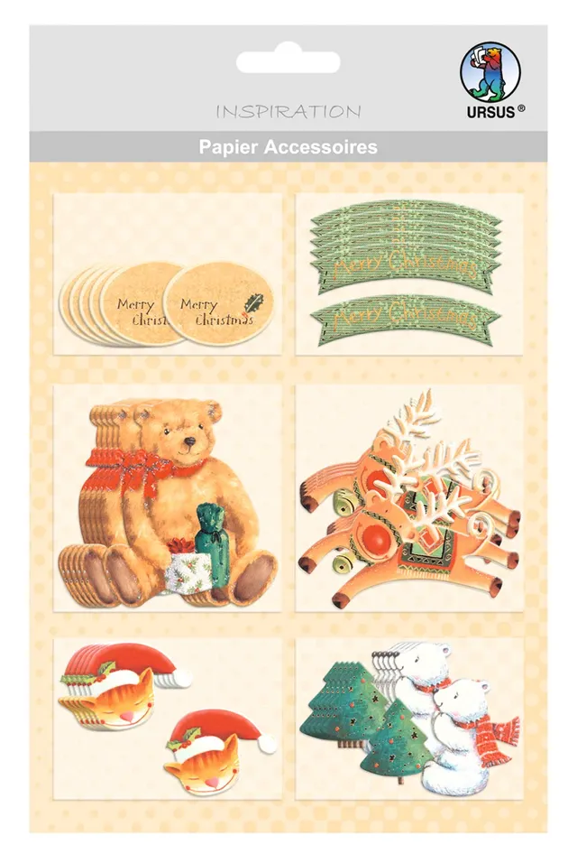 ursus-56500005-papier-accessoires-weihnachtliche-motive-05-36-papier-deko-sticke image 1