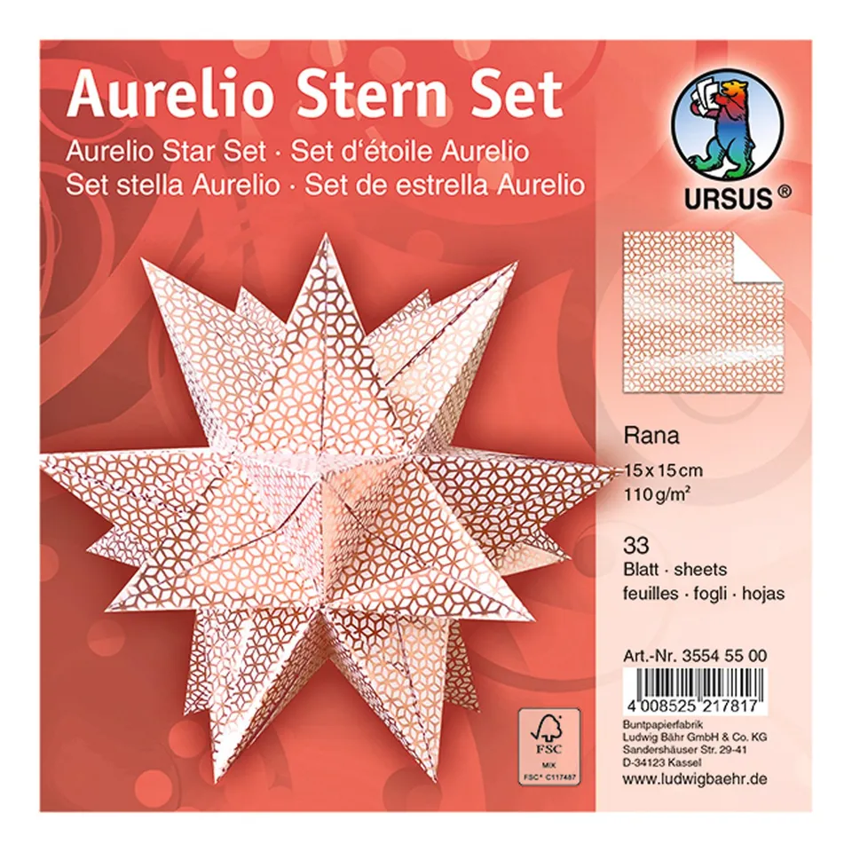 ursus-35545500f-faltbl-tter-aurelio-stern-rana-wei-ros-15x15-cm-33-blatt image 1