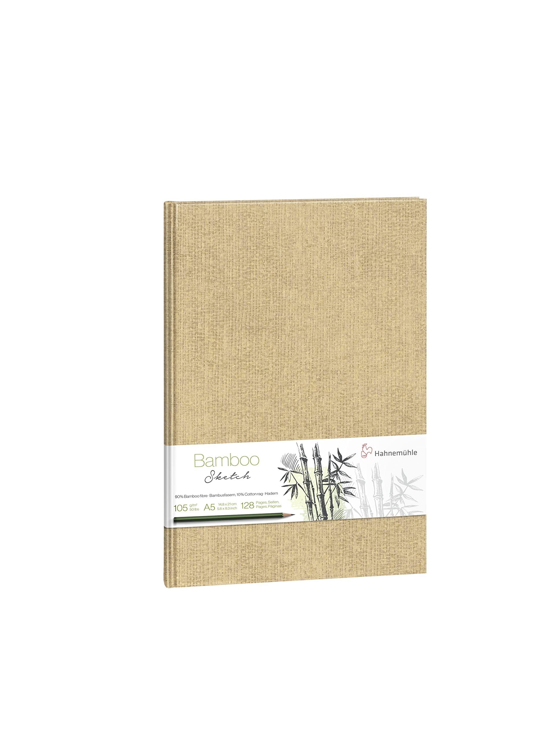 hahnem-hle-bamboo-skizzenbuch-din-a5-105-g-m-64-blatt-naturwei image 1