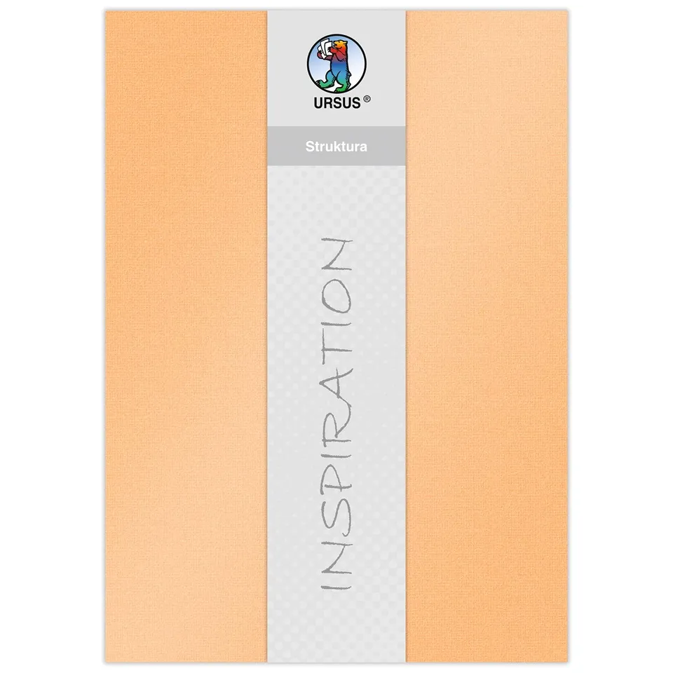 ursus-struktura-pearl-1-bastelkarton-papaya-220-g-qm-23-x-33-cm-5-blatt image 1