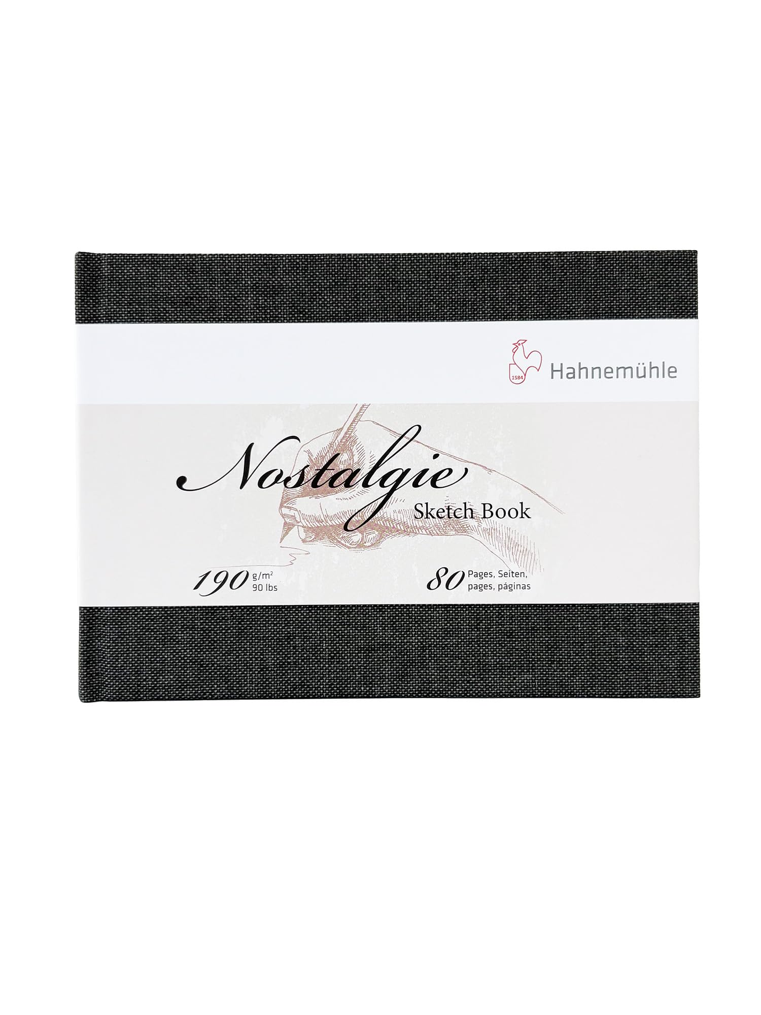 hahnem-hle-nostalgie-skizzenbuch-din-a6-quer-190-g-m-80-seiten-naturwei image 1