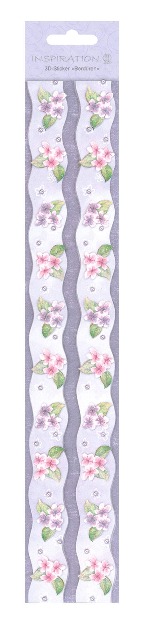 ursus-56430002-3d-sticker-bord-ren-blumen-violett-selbstklebend image 1