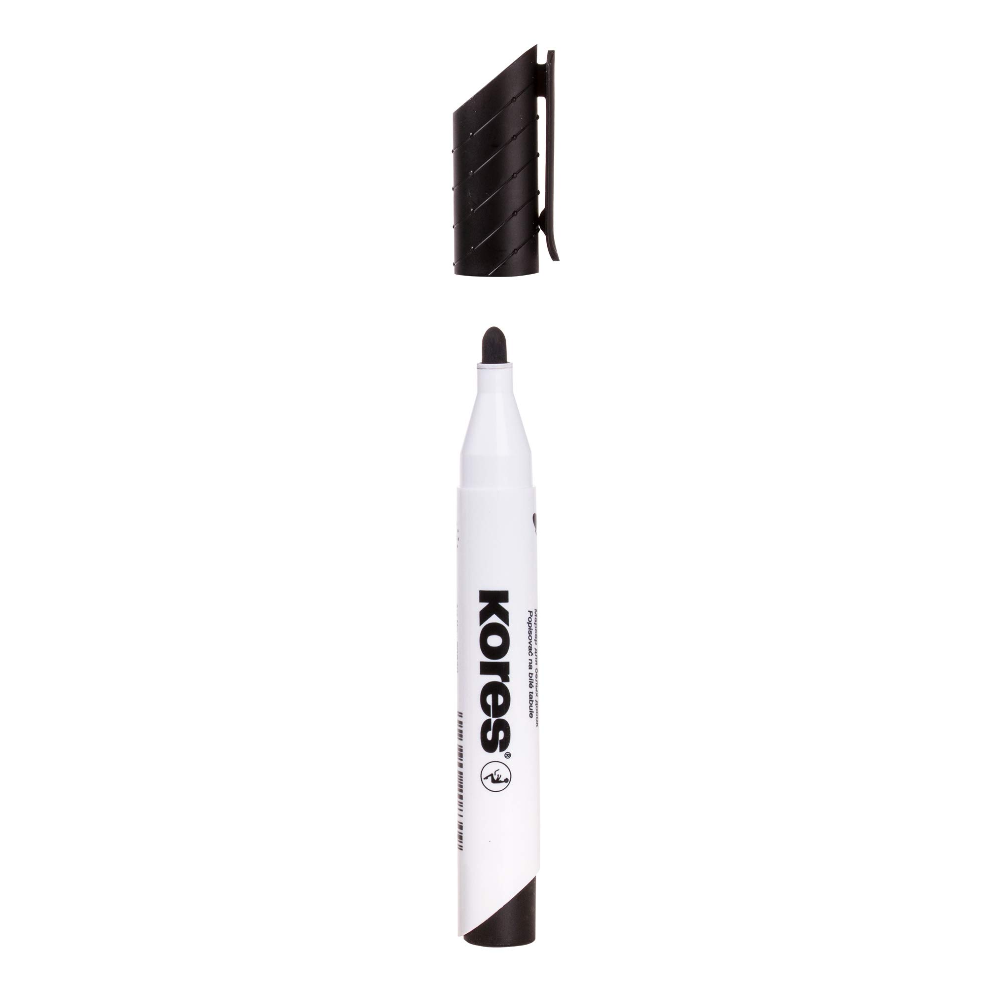 kores-k-marker-xw1-whiteboard-marker-runde-spitze-schwarz-12er-pack image 3