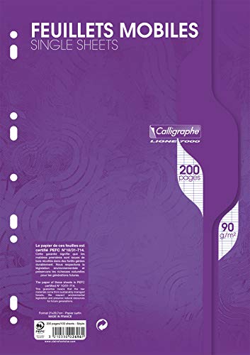 clairefontaine-calligraphe-2696c-ringbucheinlagen-a4-franz-sische-lineatur-90g-1 image 4