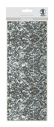 ursus-59470001-flitter-sticker-silber-selbstklebende-folienstoff-sticker-12-x-29 image 2