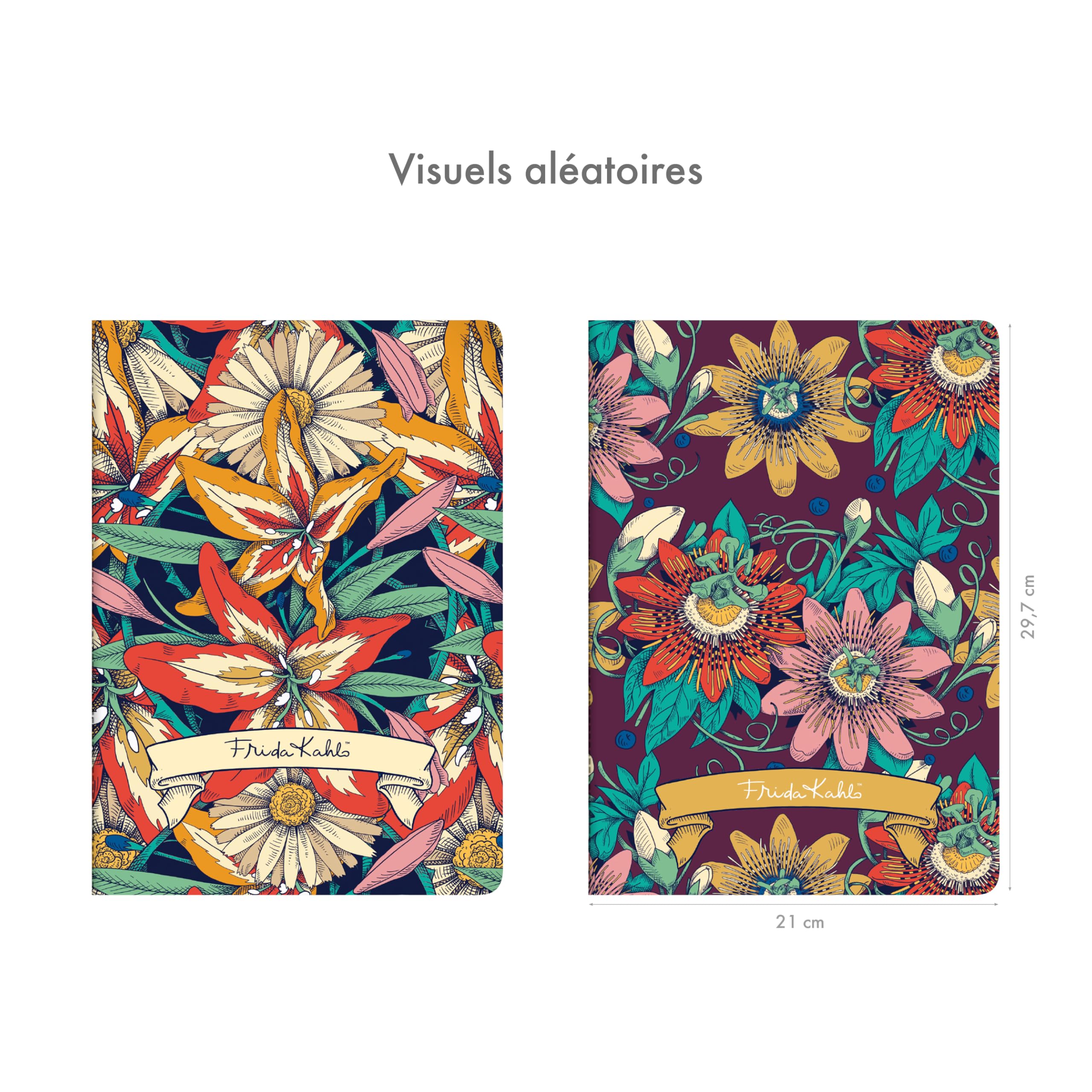 clairefontaine-frida-kahlo-heft-din-a4-48-blatt-liniert-fadenbindung-90g-elfenbe image 2