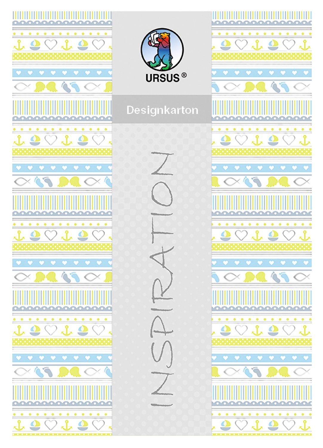 ursus-62364602f-designkarton-meine-taufe-jungen-din-a4-motiv-2-silber-25-blatt-2 image 1