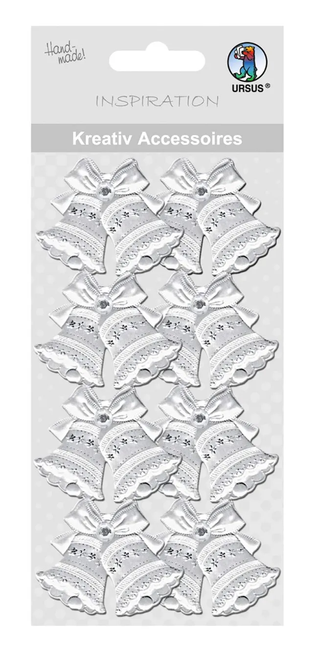 ursus-56400068-kreativ-accessoires-glocken-silber-sticker-f-r-scrapbooking-und-k image 1