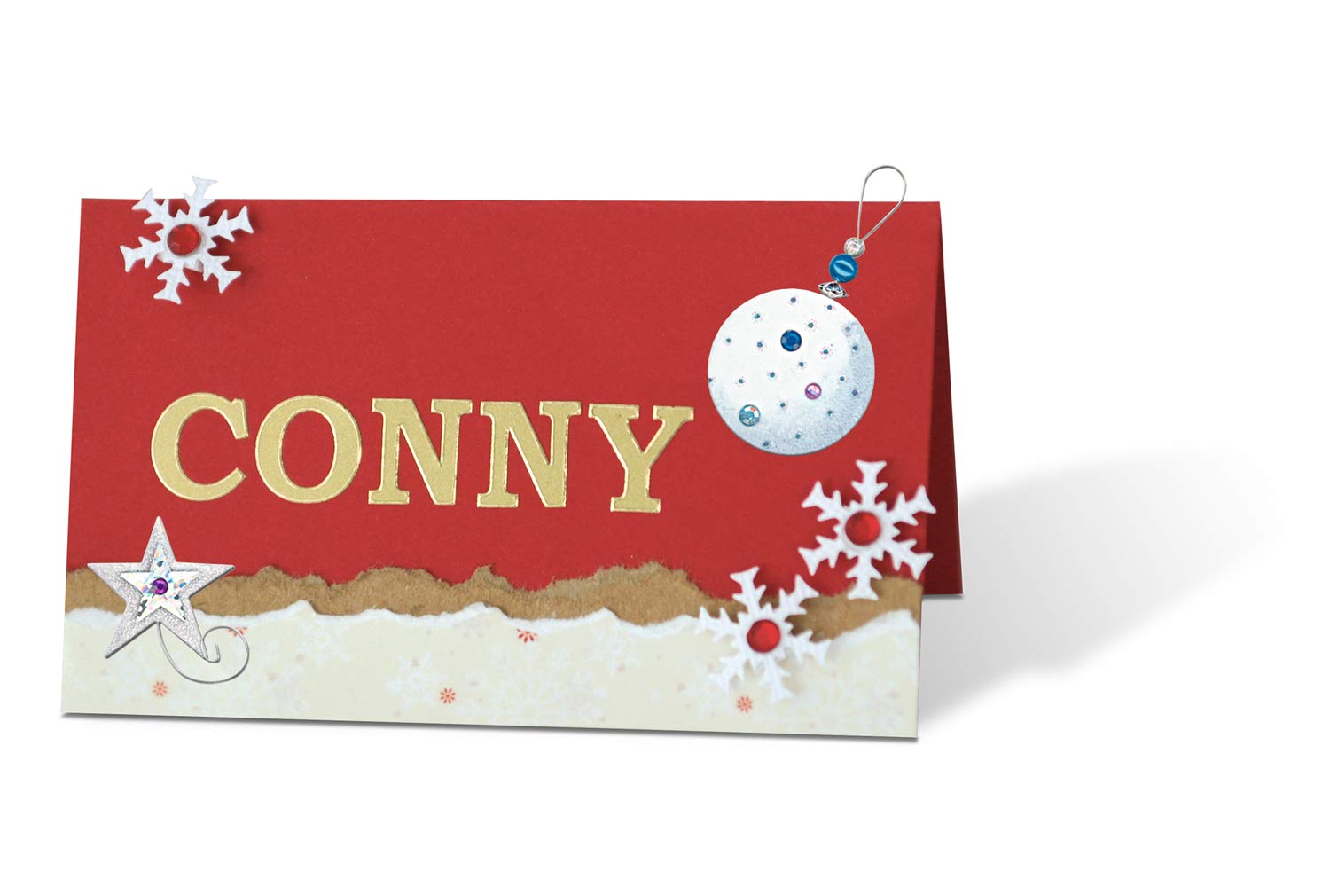 ursus-564000160-kreativ-accessoires-sticker-weihnachtsbaumkugel-und-stern-6-st-c image 2