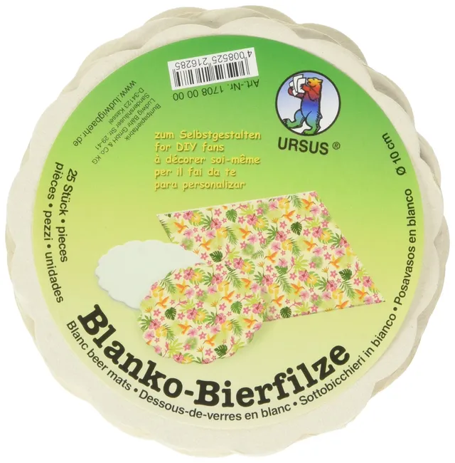 ursus-bierfilze-wellenrand-wei-10cm-25-st-ck-blanko image 1
